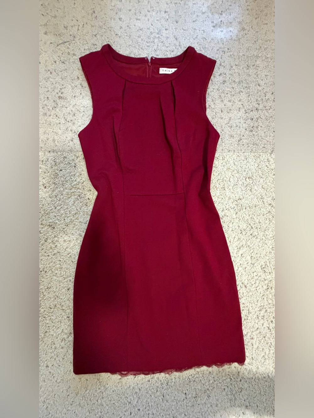 Trina Turk Wine Red Sheath Dress